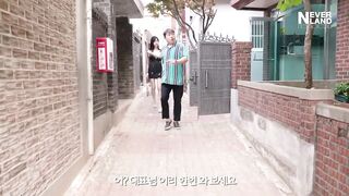 The girls next door stuck in the wall