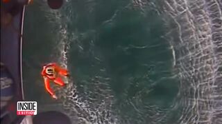 US Coast Guard Rescues Ex-Football Player in Kayak.