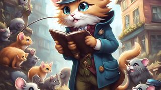 Funny cute cat
