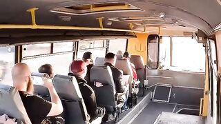 Влетел в автобус!