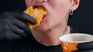 Chicken Tender And Gravy | Asmr Mukbang Eating Video