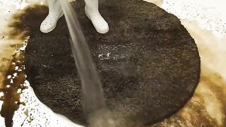 Rug foam cleaning ASMR