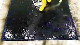 Rug foam cleaning ASMR