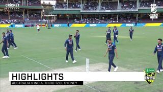 Australia vs India 3rd t20 highlights