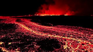 A volcano woke up in Iceland