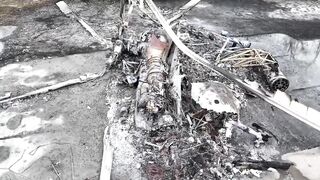 crashed helicopter