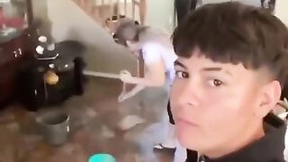 When you try to record a "funny" video on TikTok with mom