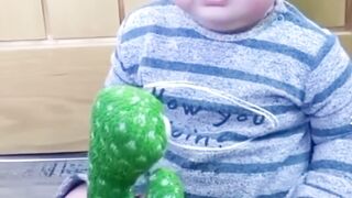 Cute Babies Playing with Dancing Cactus (Hilarious)Cute Baby Funny Videos Subscribe to the channel