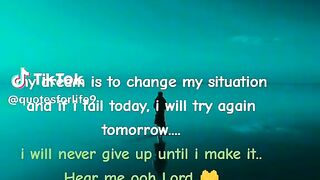Never give up