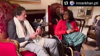 Imran khan meet with little activist
