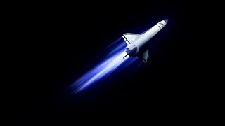 Space shuttle Flying