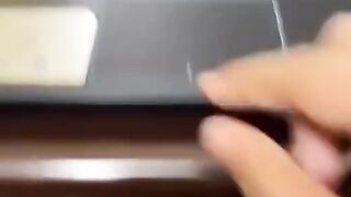 Computer or laptop keyboard light on