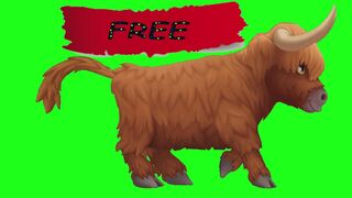 cow animation green screen| cow cartoon green screen