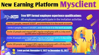 New Earning Platform Mysclient.com Like (Tiwtter Follow)