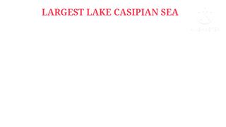 Major lakes of the world