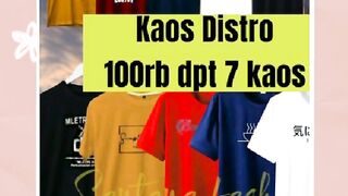 Sample baju kaos pria baru