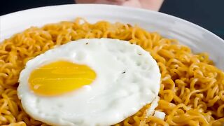 Spicy Egg noodles | Asmr Mukbang Eating Video