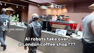 robots in coffee shop