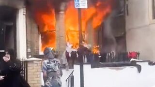 Fire in home