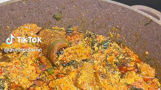 Egusi soup-melon soup.