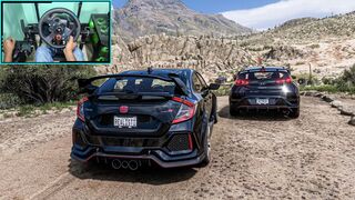 Honda Civic Type R & Hyundai Veloster N - Forza Horizon 5 Realistic Driving | Logitech G29 Gameplay