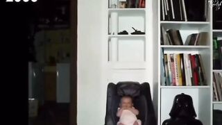 Father takes photo of his daughter every week until she turns 17.