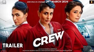 Crew | Trailer | Tabu, Kareena Kapoor Khan, Kriti Sanon, Diljit Dosanjh, Kapil Sharma | March 29