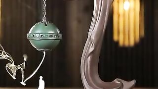 Buddha hand ceramic incense burner