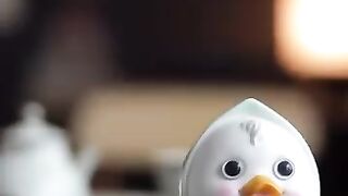 Lovely duck tea pet????