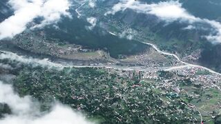 Kalam valley on a sunny morning after overnight rain
