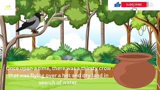 Kids story | A thirsty crow | Kids entertainment