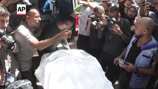 Bodies of 6 foreign aid workers slain in Israeli strikes are transported out of Gaza.