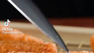 Satisfying and delicious Cooking ASMR ???????? #cookingasmr #yummy #crunchrecipe #chicken #zingger