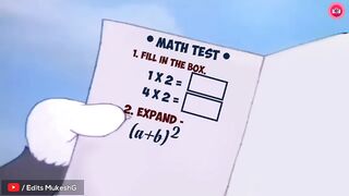 Math Exam _ Funny meme _ Tom and Jerry _ Edits MukeshG.