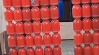 Pull the ball and break bottles