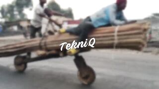 Riding Handmade Scooters in Congo