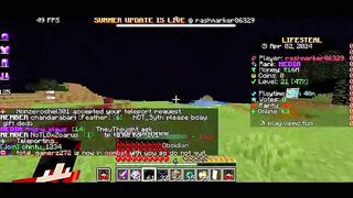 I Got Media Rank On This Lifesteal Server | VIPMC | Part#3 #vipmc #vipmc #vipmclifes