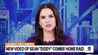 New video shows raid on Sean 'Diddy' Combs' LA home.