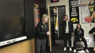 Watch Caitlin Clark learn she is AP’s Player of the Year.