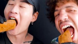 BTS Mozzarella Cheese Sticks With Benny Balnco | Asmr Mukbang Eating Video