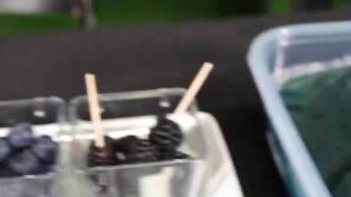 Cooking BLACK vs PINK dessert!????