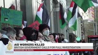 Sunak calls for investigation as British aid workers killed in Israeli airstrike named.