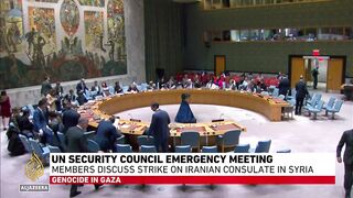 UNSC emergency meeting_ Iran urges UN condemnation of consulate building attack in Syria.