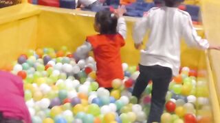 Children Playing balls and enjoyment