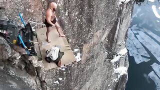 Jump into a river from 40 meters high
