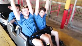 Last to Leave the Roller coaster Wins 20,000$ challenge