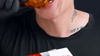 Spicy Chicken With Spicy Sauce | Asmr Mukbang eating Video