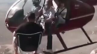Lifestyle with helicopter