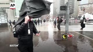 April brings strong winds and rain to Northeast U.S..