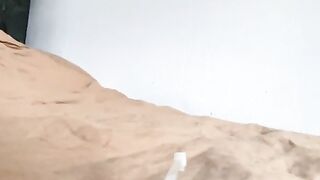 Playing with the cat